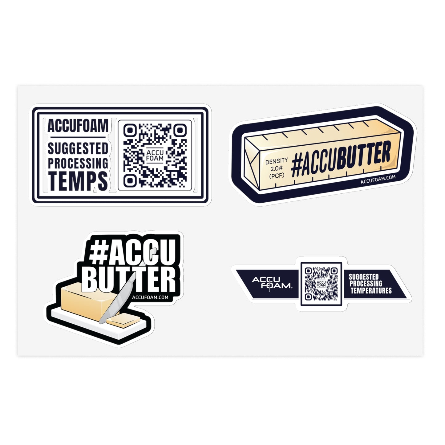 Suggested Starting Temps Sticker Pack