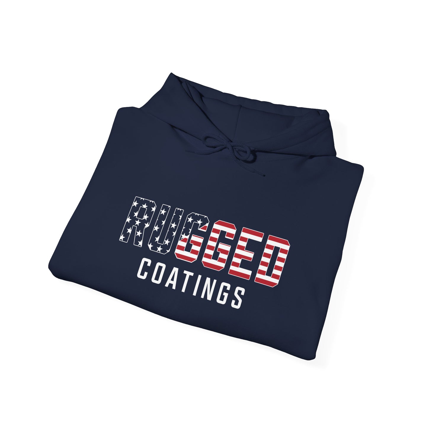 Rugged Patriotic Unisex Hooded Sweatshirt