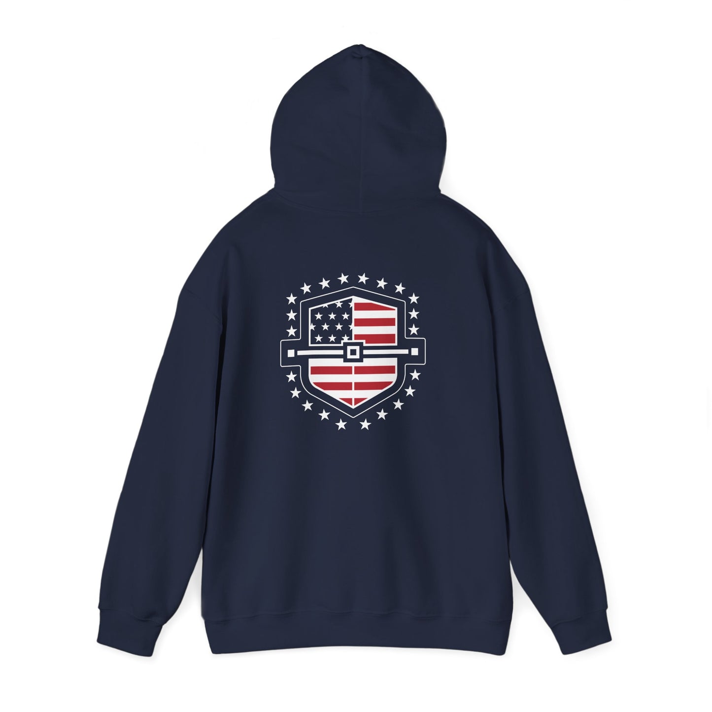 Rugged Patriotic Unisex Hooded Sweatshirt