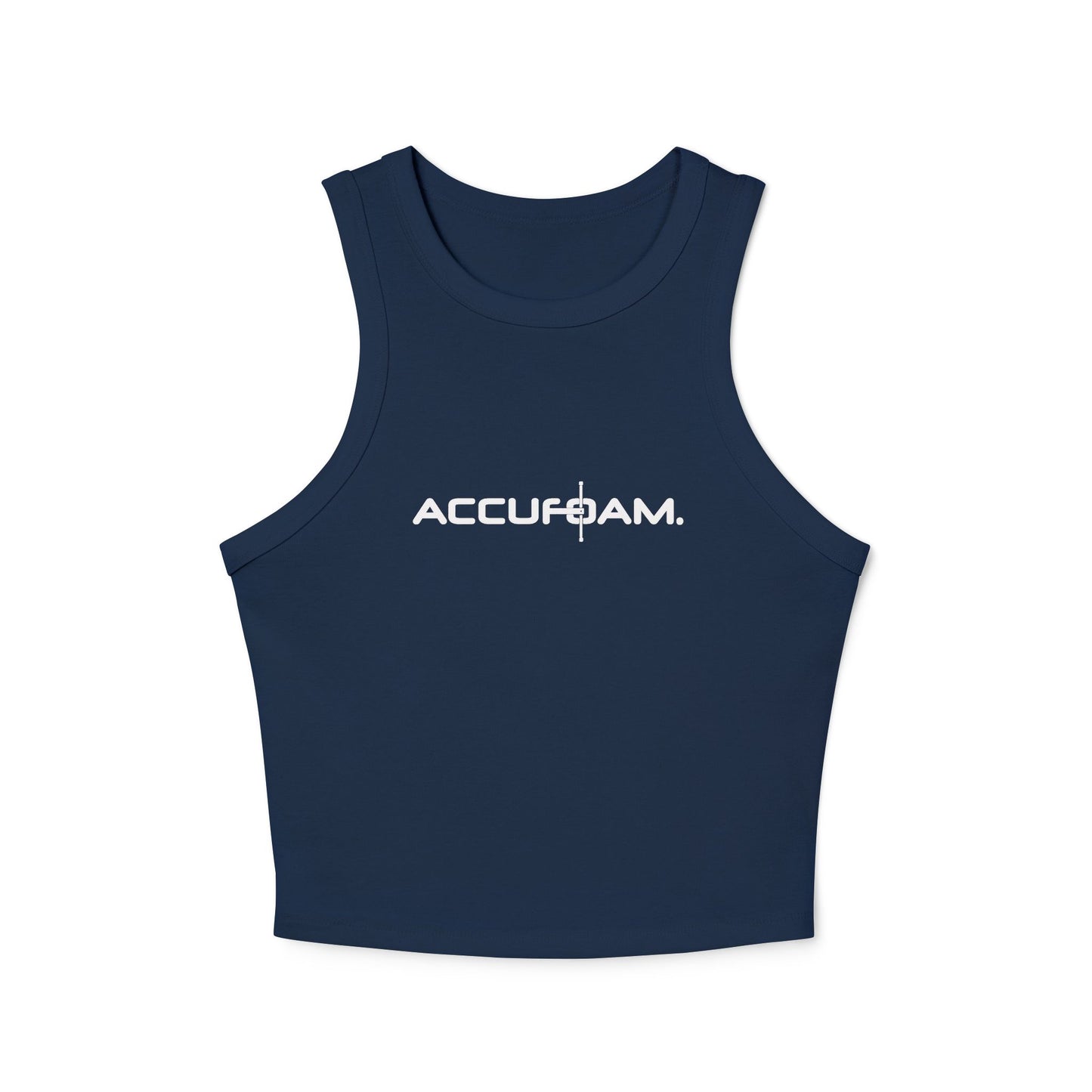 Accufoam Women's Micro Rib Racer Tank Top