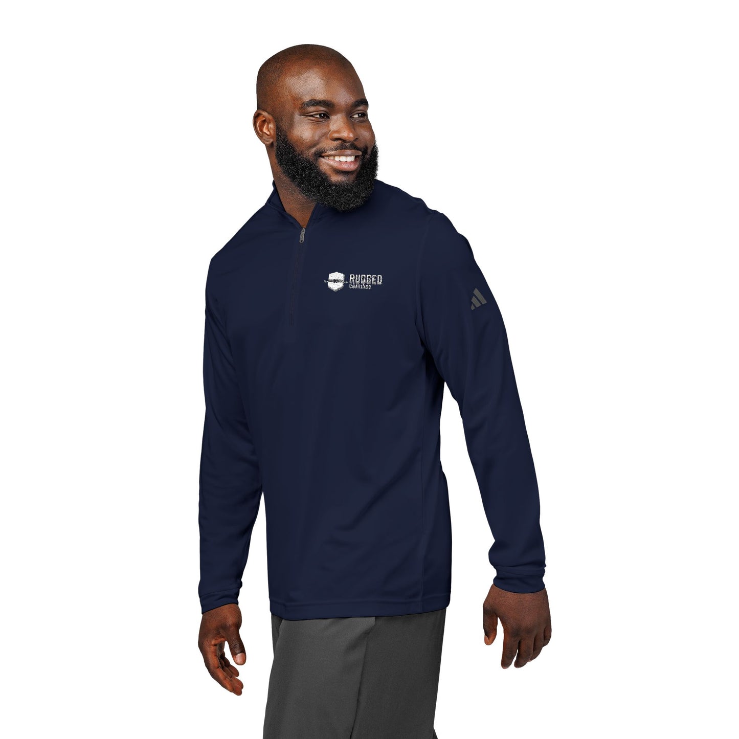Rugged Adidas® Quarter-Zip Pullover (Embroidery)