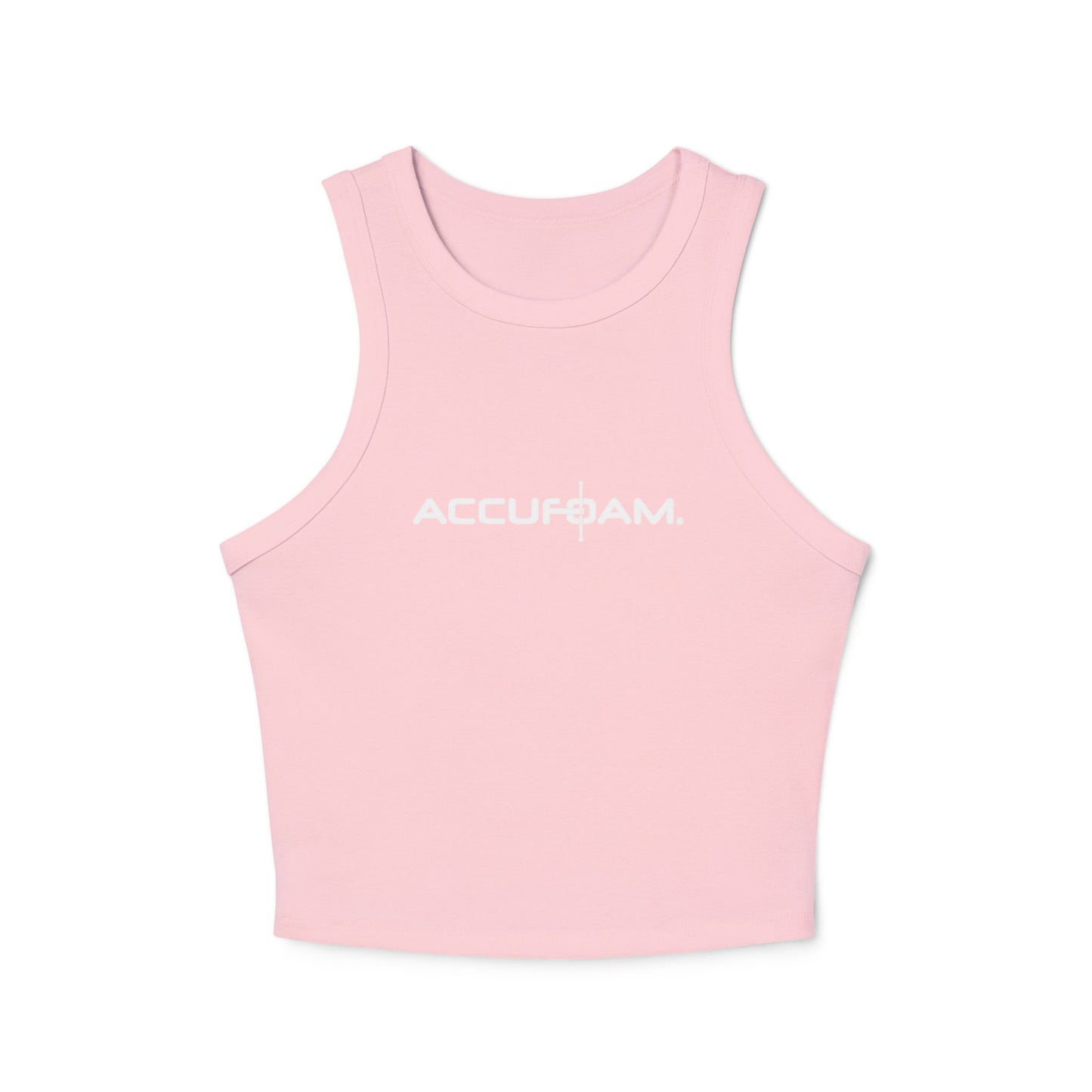 Accufoam Women's Micro Rib Racer Tank Top